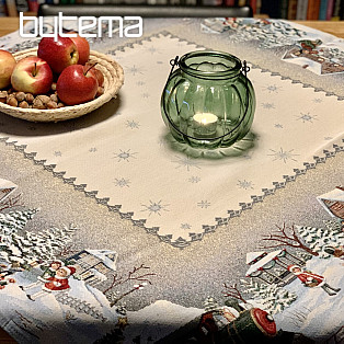 Tapestry Tablecloth, runner and place setting  WINTER JOY