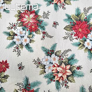 Tapestry fabric CHRISTMAS BOUQUET