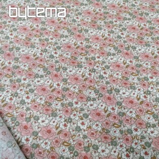 Cotton fabric KALMIA rose