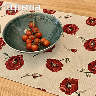 Tapestry tablecloth WOLF POPPY