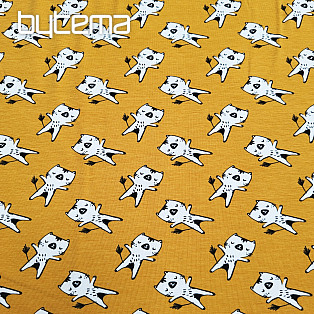 Cotton knitwear KITTENS ocher