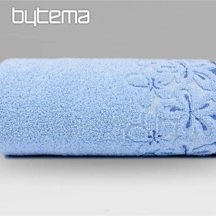 Luxury towel and bath towel BELLA light blue