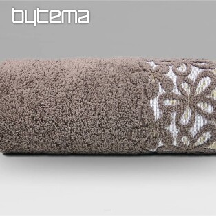 Luxury towel and bath towel BELLA chocolate