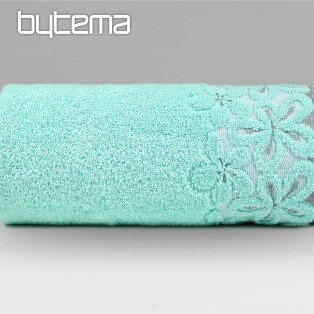 Luxury towel and bath towel BELLA turquoise green