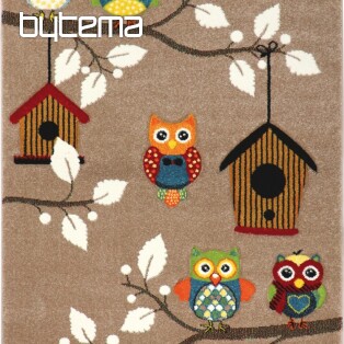 Children's piece rug OWLS