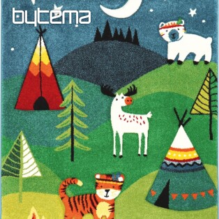 Children's piece rug forest ANIMALS