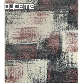 Piece carpet DOUX painting canvas gray / pink