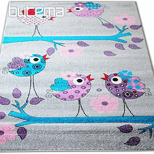 Children's rug BELLA BIRDS gray