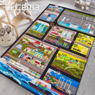 !NOVELTY! Children's piece rug SWEET KIDS city