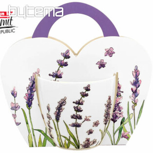 Lavender E porcelain mug