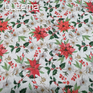 Decorative fabric COLMAR poinsettia 401