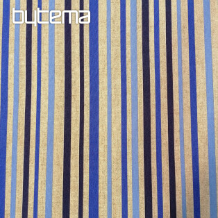 Decorative fabric blue stripe