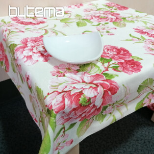 LAURA tablecloth - large pink flowers
