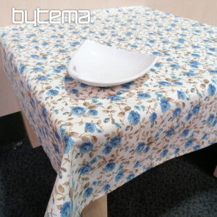 LAURA tablecloth - small blue flowers