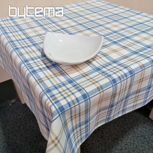 LAURA tablecloth - blue checkered