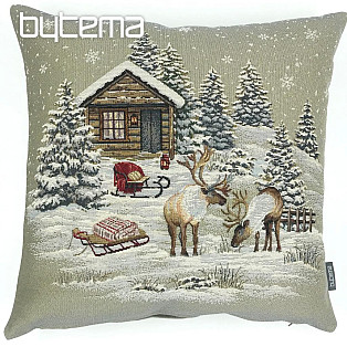 Christmas decorative pillow cover WINTER LANDSCAPE