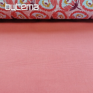 Cotton fabric UNI CORAL coarse cotton 220g