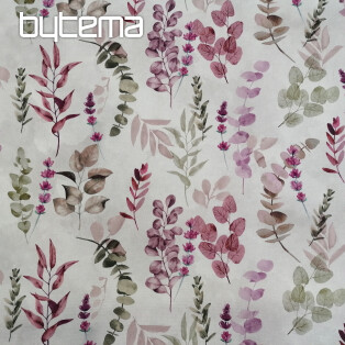 Decorative fabric LEAF lilac