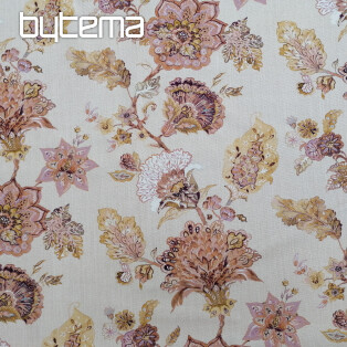 Decorative fabric FLOWERS pink