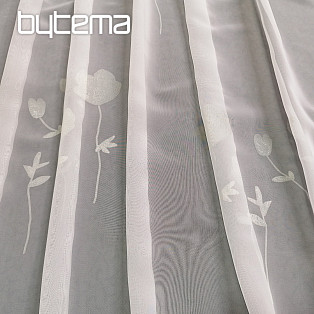 Curtain voile FLOWERS beige