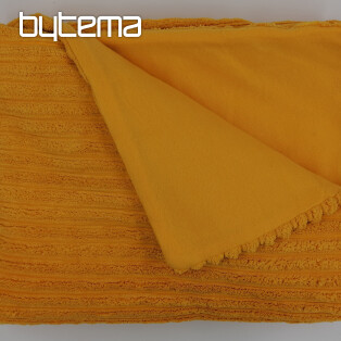 blanket CUFF yellow - microfiber