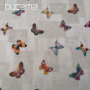 Decorative fabric BUTTERFLIES papillon