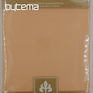 Jersey sheet BAMBOO - BIO COTTON apricot