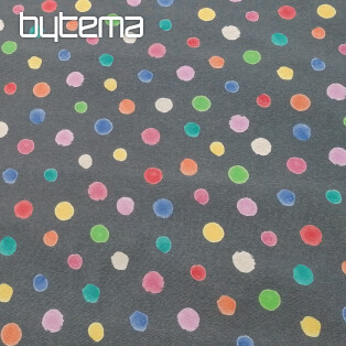 Decorative fabric Colored polka dots