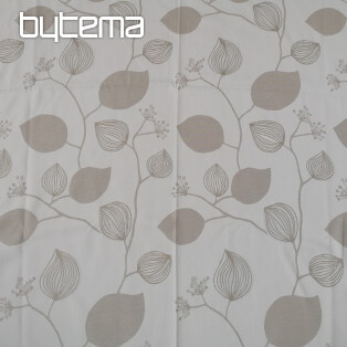 Decorative curtain Flowers beige 135x250 cm