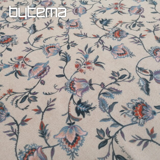 Decorative fabric SMALL FLOWER BLUE