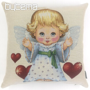Christmas decorative pillow cover Little girl heart