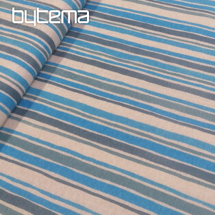 Decorative fabric Blue stripe 2