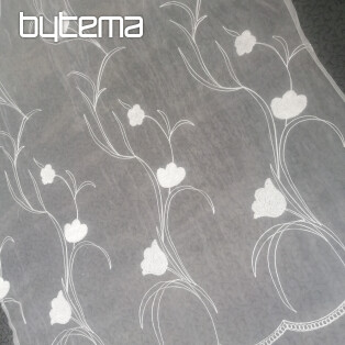 Finished curtain with flowers 100x245 cm