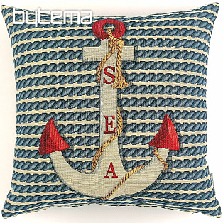 Tapestry cushion cover Anchor sea