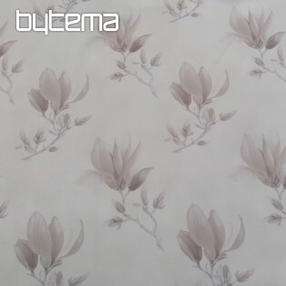 Decorative fabric BLACK OUT MAGNOLIA brown