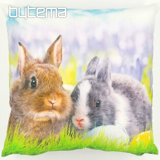 Decorative cover two bunnies