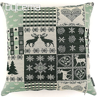 Christmas decoration pillow Deer green