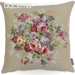 Tapestry pillowcase Bouquet beige