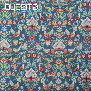 FREDA blue tapestry fabric