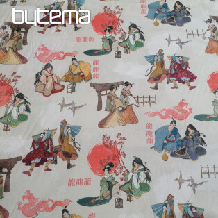 Japan cream decorative fabric