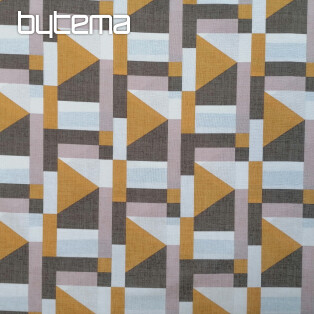 Geo yellow decorative fabric