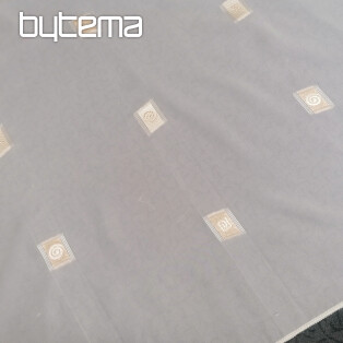 Voial cream curtain with gold embroidery II