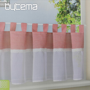 Finished curtain GERSTER canvas red 50x150 cm