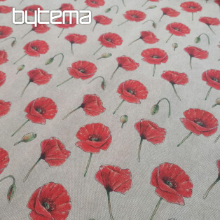 Decorative fabric Poppies - primavera digital print