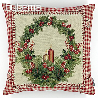 Decorative pillow CHRISTMAS WREATH 1