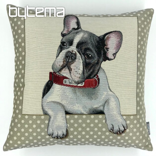 Tapestry pillow-case French Bulldog