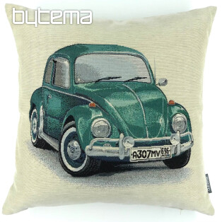 Tapestry pillow-case VW Beetle turquoise