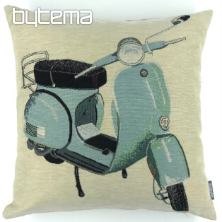 Tapestry pillow-case BLUE SCOOTER VESPA