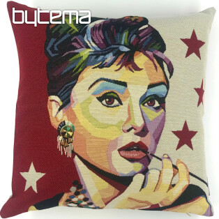 Tapestry pillow-case COMICS Audrey Hepburn