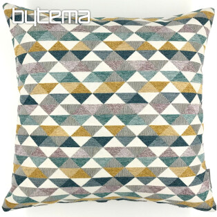 Decorative pillow-case LUSA triangl mustard